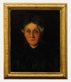 Late 19th Century Oil - Lady In Black