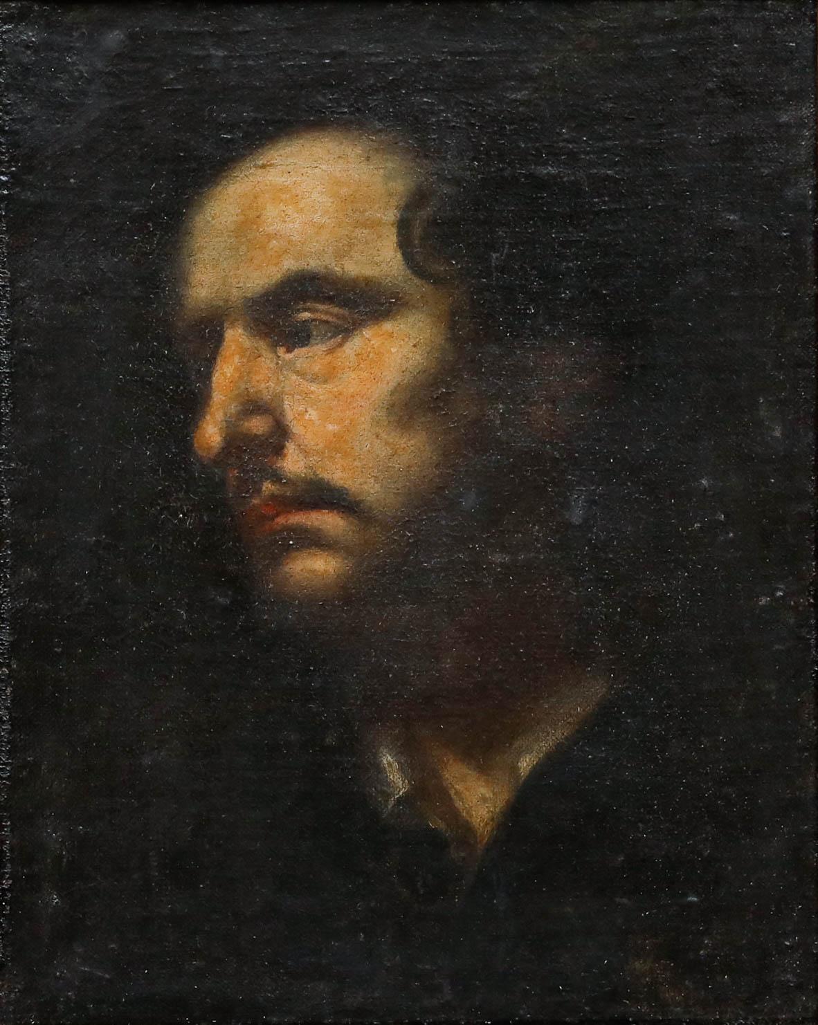 Late 19th Century Oil - Portrait of a Gentleman - Painting by Unknown