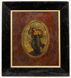Late 19th Century Oil - Sickle and Scarab