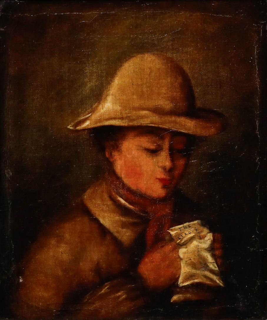 Olio della fine del XIX secolo - La Lega - Painting di Unknown