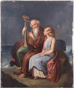 Late 19th Century Oil - Weeping Lyrist