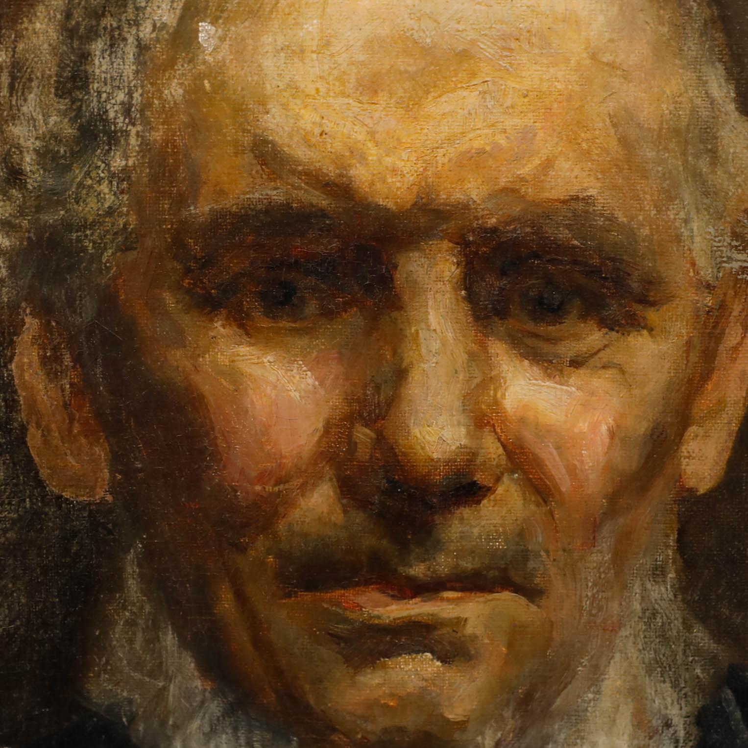 Late 19th Century Oil - Worried Expression 1