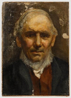 Late 19th Century Oil - Worried Expression