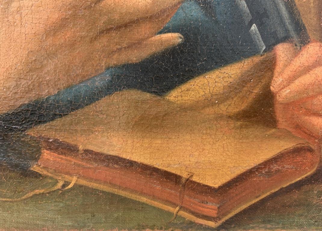 Barocker Maler (Italienische Schule) – Figurenmalerei des 18. Jahrhunderts – Heiliger Peter im Angebot 4