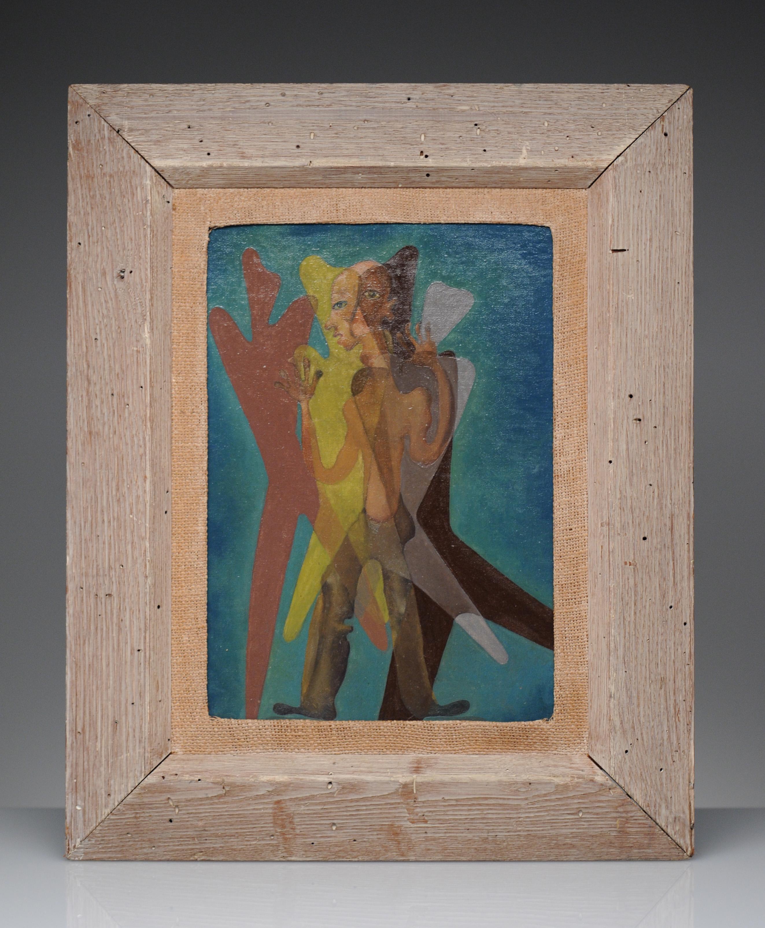 Pintura Surrealista de Figura Moderna Latinoamericana, Años 50 en venta 1