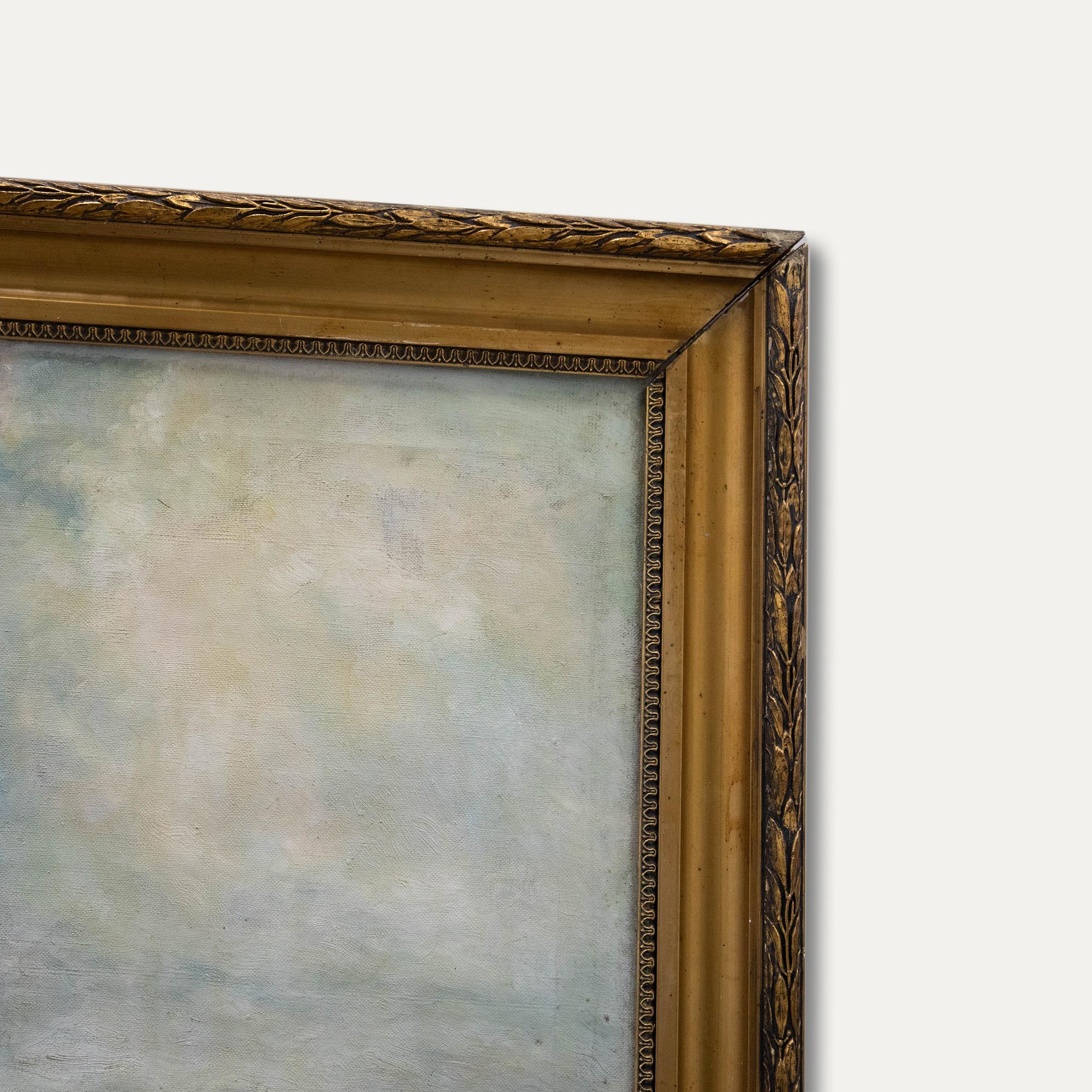 Laura  Kelemenné Mészöly (1919-1976) - Mid 20th Century Oil, By the Water 2