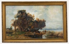 Laura  Kelemenné Mészöly (1919-1976) - Mid 20th Century Oil, By the Water