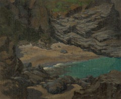 Laurence H.F. Irving (1897-1988) - 20th Century Oil, Beach with Dramatic Cliffs