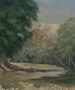 Laurence H.F. Irving (1897-1988) - 20th Century Oil, Village in the Hills