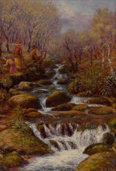 Laurence Oliver Udall (geb. 1943) - Gerahmtes Öl des 20. Jahrhunderts, En Plein Air