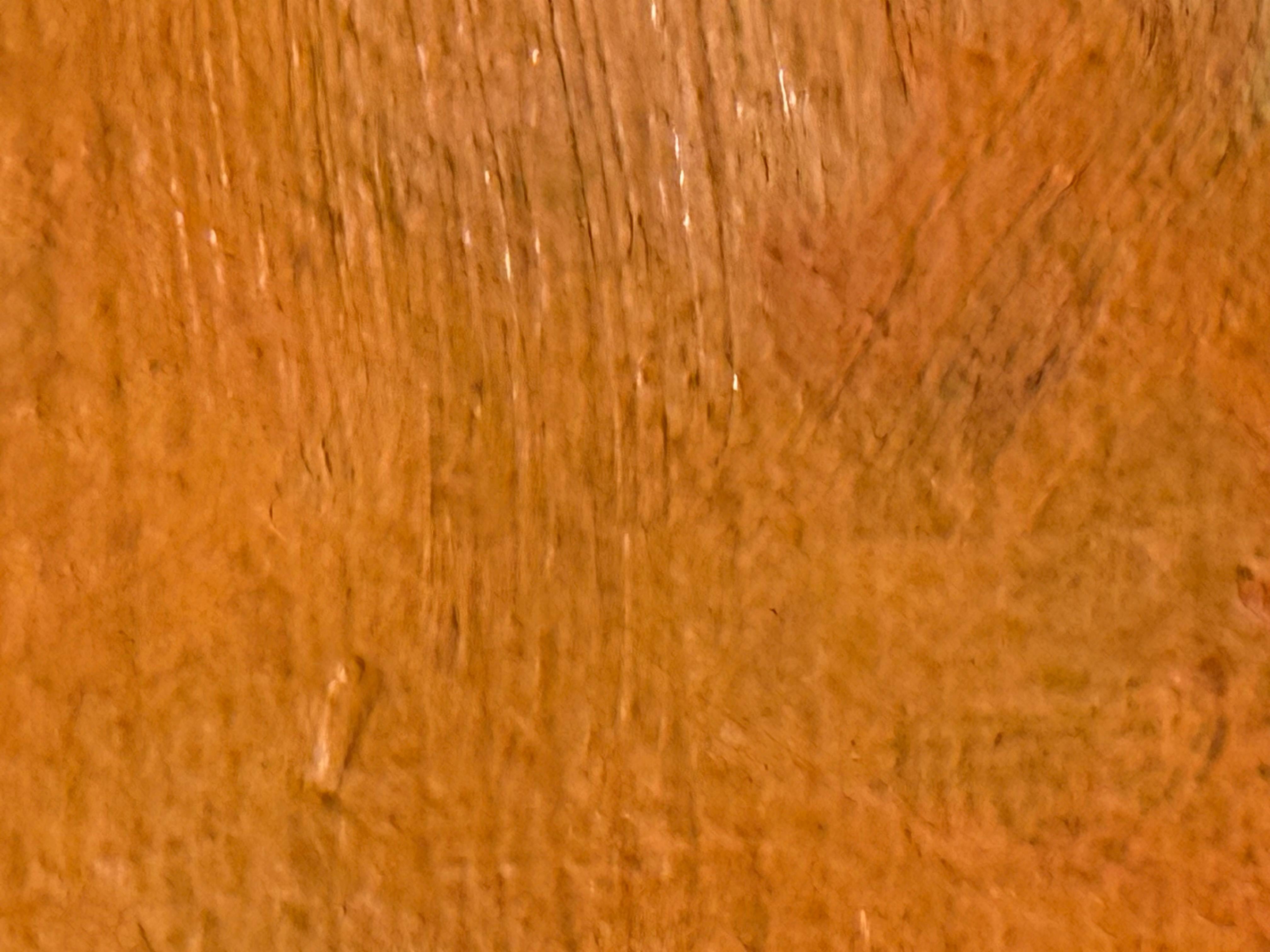 Abstraktes Öl in Orange mit Schichten im Angebot 3