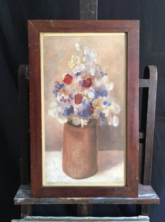 'Le Bouquet' French Floral Still Life, Flower Oil Painting