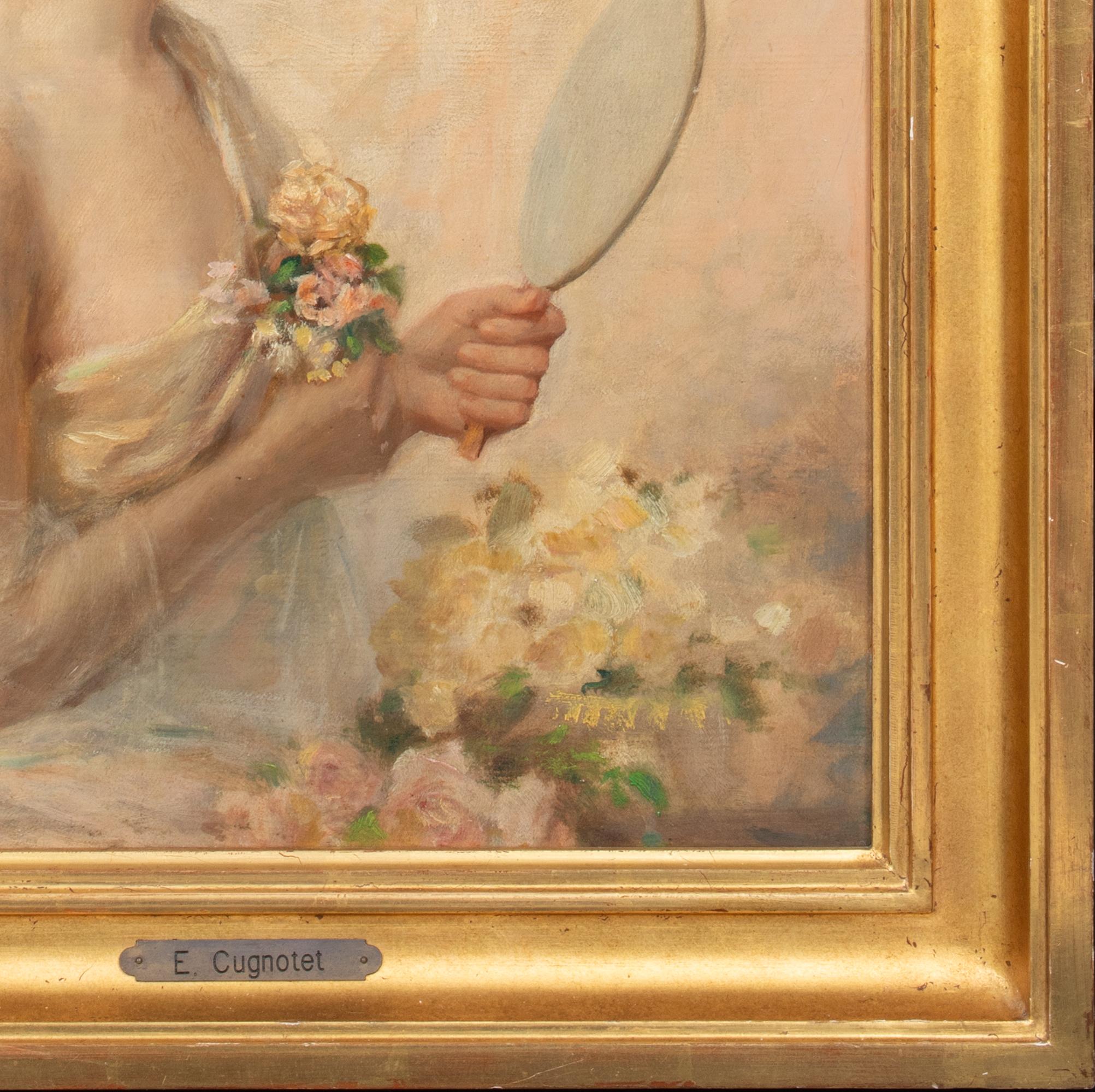 Le Miroir, dated 1892   by ÉDOUARD CUGNOTET (1848-1899) For Sale 1