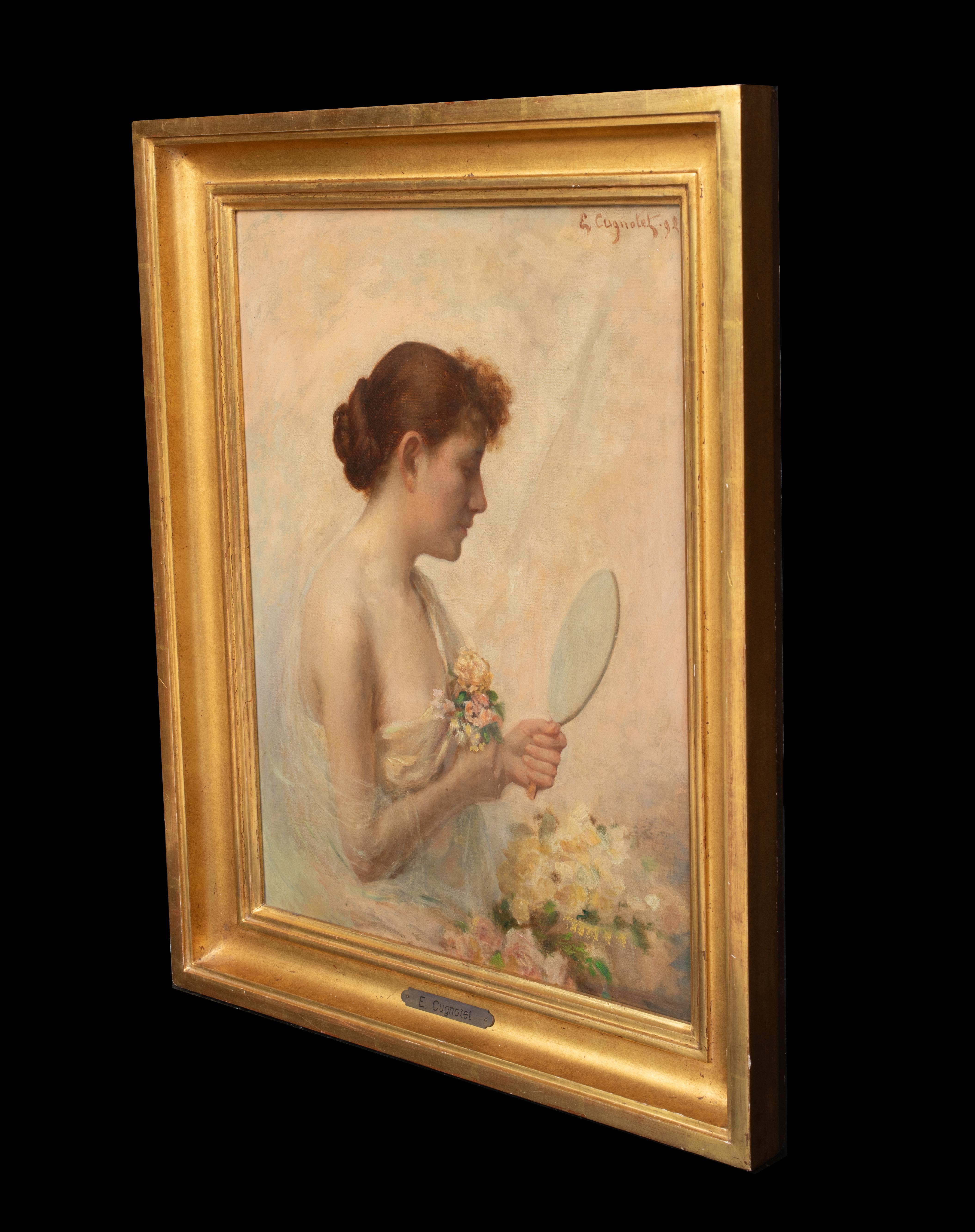 Le Miroir, dated 1892   by ÉDOUARD CUGNOTET (1848-1899) For Sale 5
