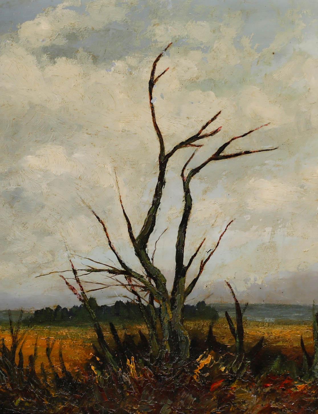 Lejeune - 1952 Oil, Barren Land - Painting by Unknown