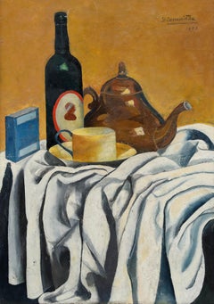 Lemaitre - 1922 Oil, Still Life with Teapot