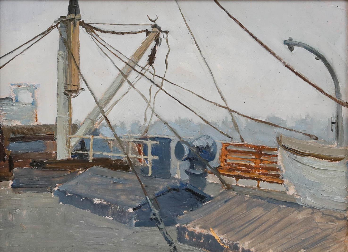 Leonid Petrovitch Baikov (1918-1994) - Olio del XX secolo, In coperta - Painting di Unknown