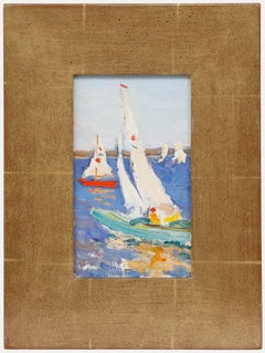 Leonid Petrovitch Baikov (1918-1994) - 20th Century Oil, Sailboat Mast