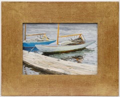 Leonid Petrovitch Baikov (1918-1994) - Olio della metà del XX secolo, Al porto