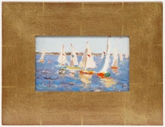 Leonid Petrovitch Baikov (1918-1994) - Mid 20th Century Oil, The Sailboats