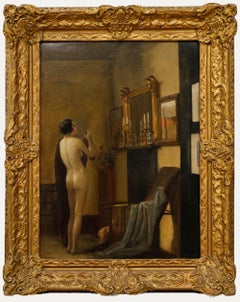 Leopold Lemage Swain (1886-1934) - Early 20th Century Oil, The Model's Corner