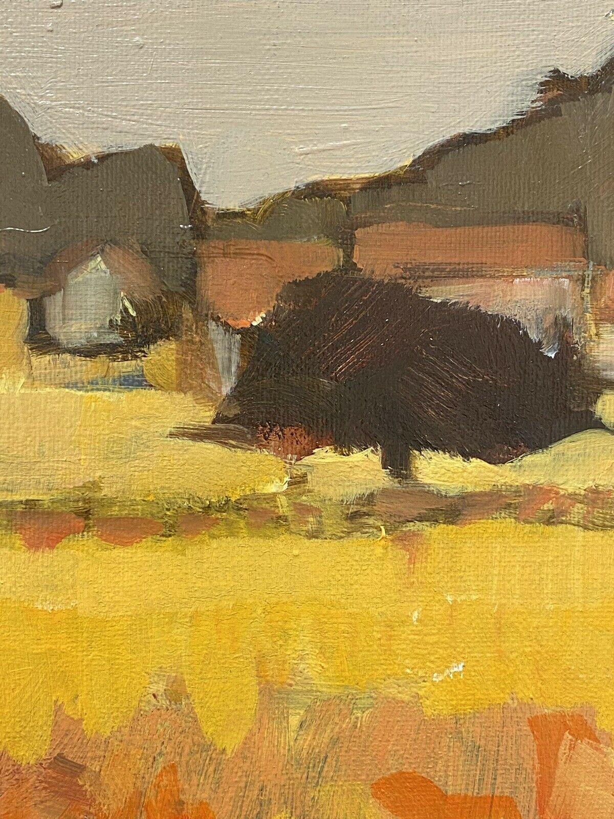 Leroy, French Contemporary Modernist Oil Painting, Provence Landscape - Brown Landscape Painting by Unknown
