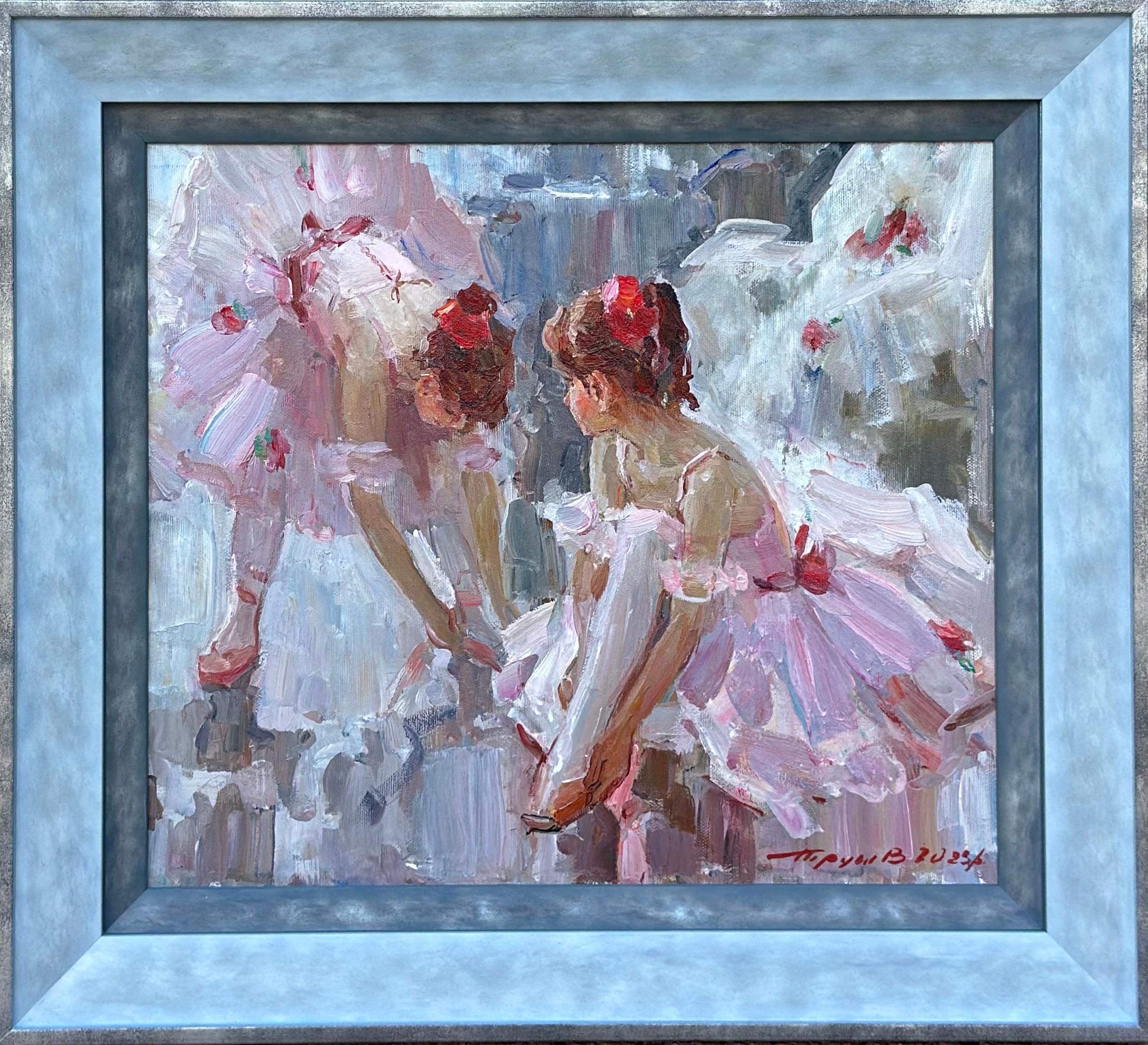 Les Jeunes danseurs- I giovani ballerini - Painting di Vladimir Trush