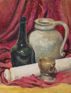 Leslie Charles Boyce (1892-1989) - Mid 20th Century Oil, Still Life with Vessels