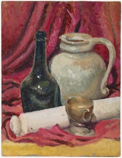 Leslie Charles Boyce (1892-1989) - Mid 20th Century Oil, Still Life with Vessels