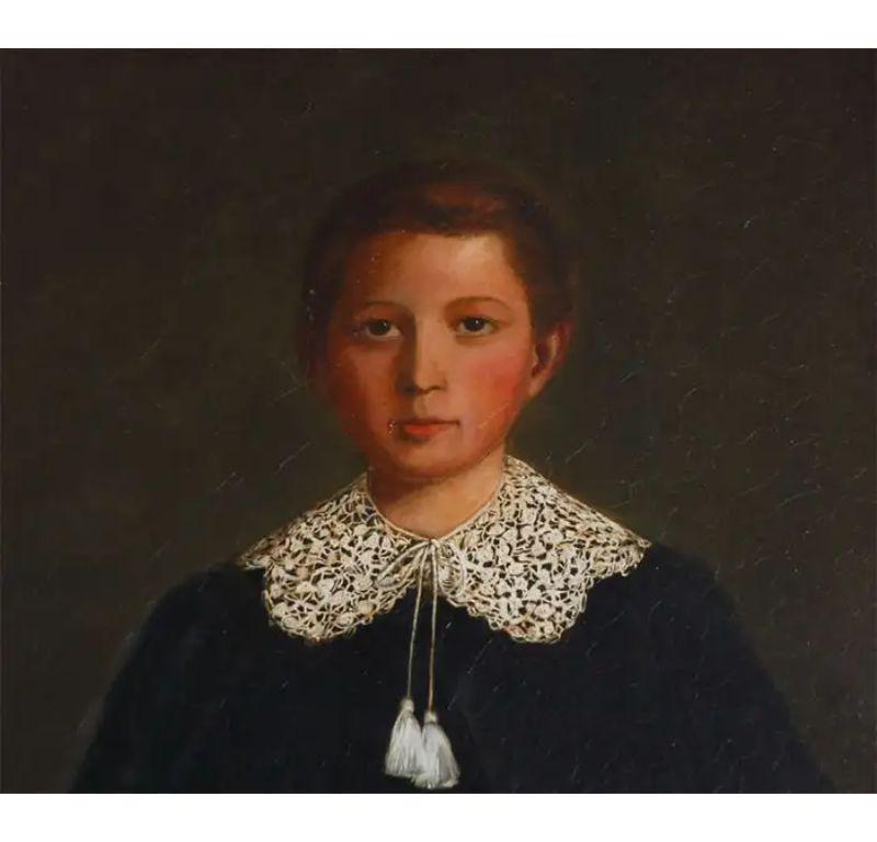 Antique Portrait of Noble Boy For Sale 1