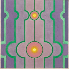 Lilac Recession, Acrylic Painting by Thomas Nathaniel Davies, 1976