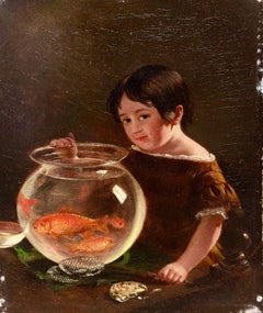 Little Girl with Fishbowl