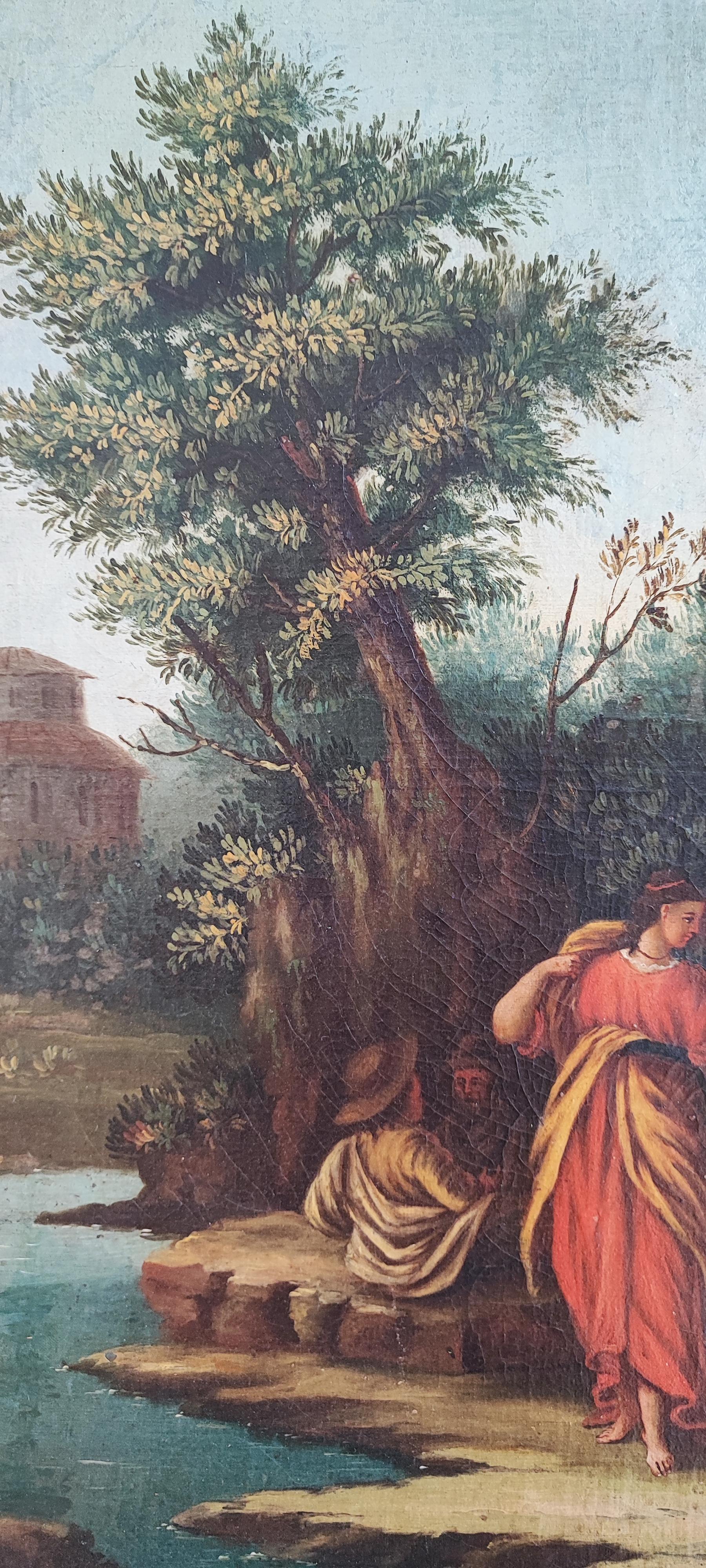 Paisaje animado a lo largo del Tíber, Italia en venta 2