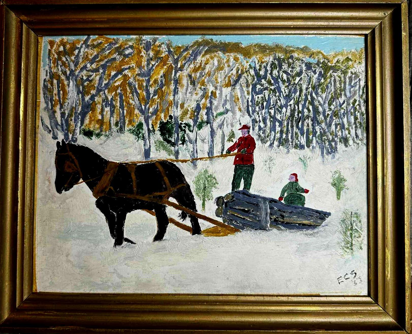 Exploitation forestière - Painting de Unknown