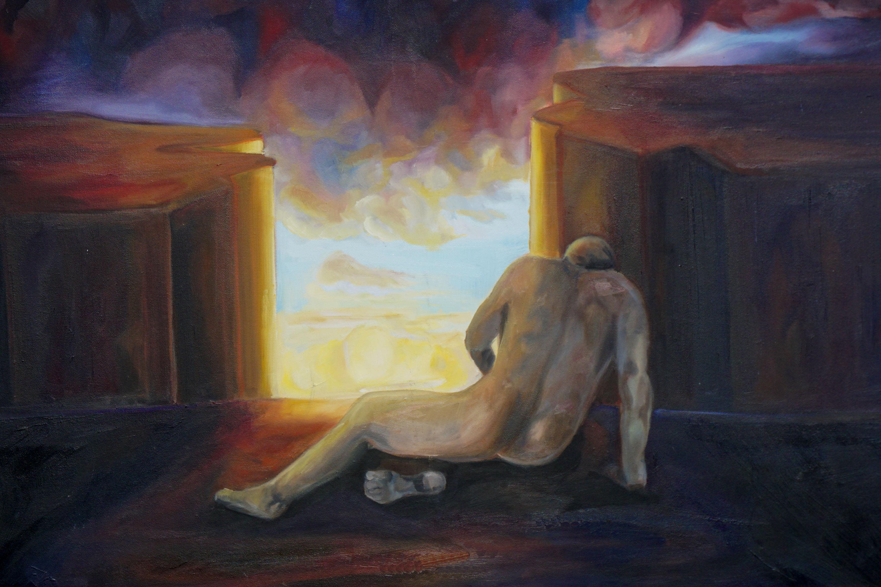 Guardando il baratro - dopo A. Klein - Painting di Unknown