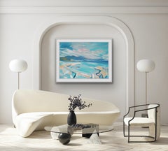 Looking to the Small Isles, Semi abstract Landscape, Art of West Scotland