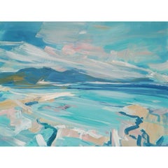 Looking to the Small Isles, Semi abstract Landscape, Art of West Scotland