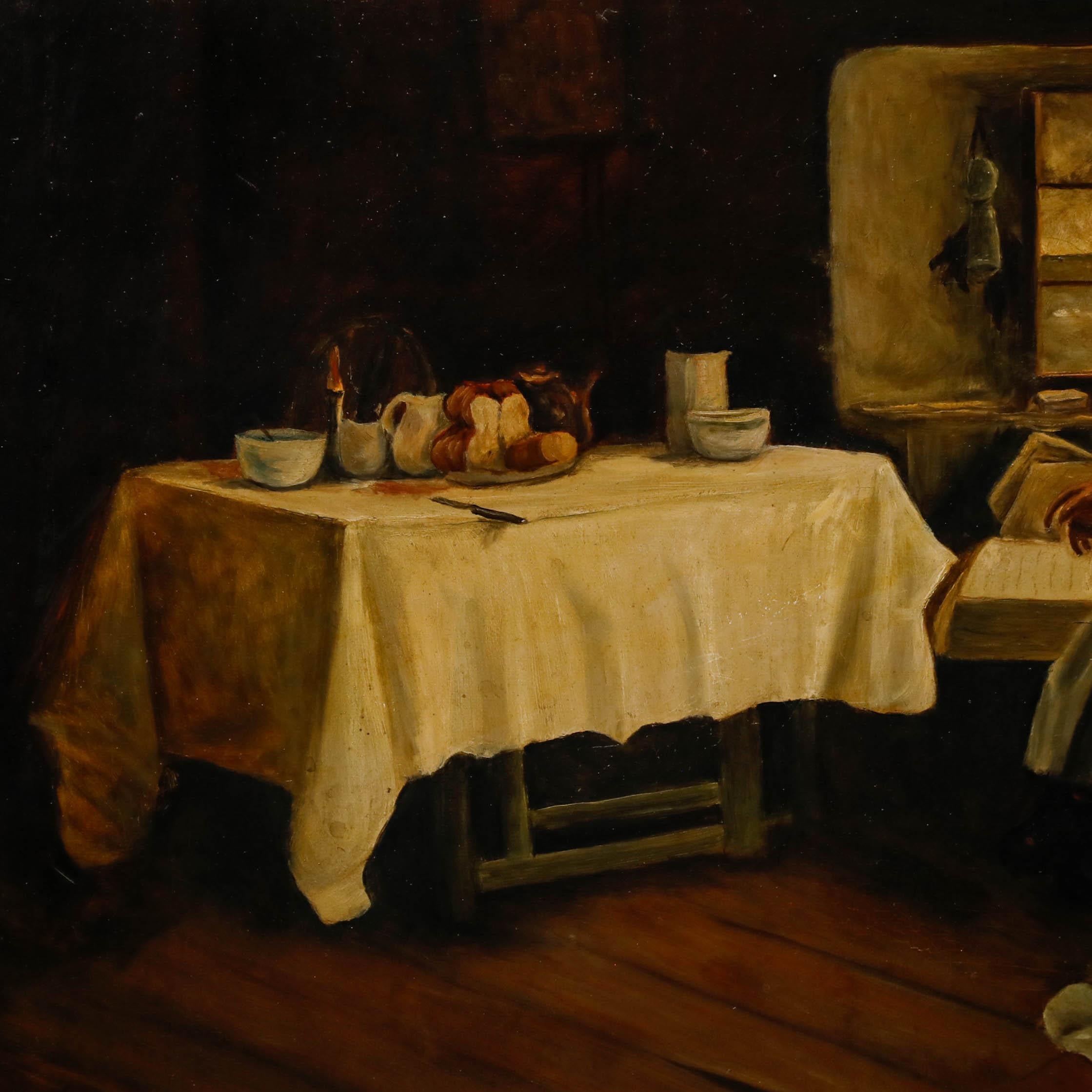 Une charmante étude du tableau de Frank Bamley de 1888 
