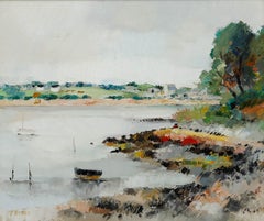 Louis Rosan (b.1926) - Mid 20th Century Oil, River Scene