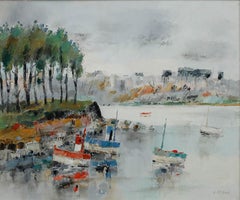 Louis Rosan (b.1926) - Mid 20th Century Oil, Sailboats