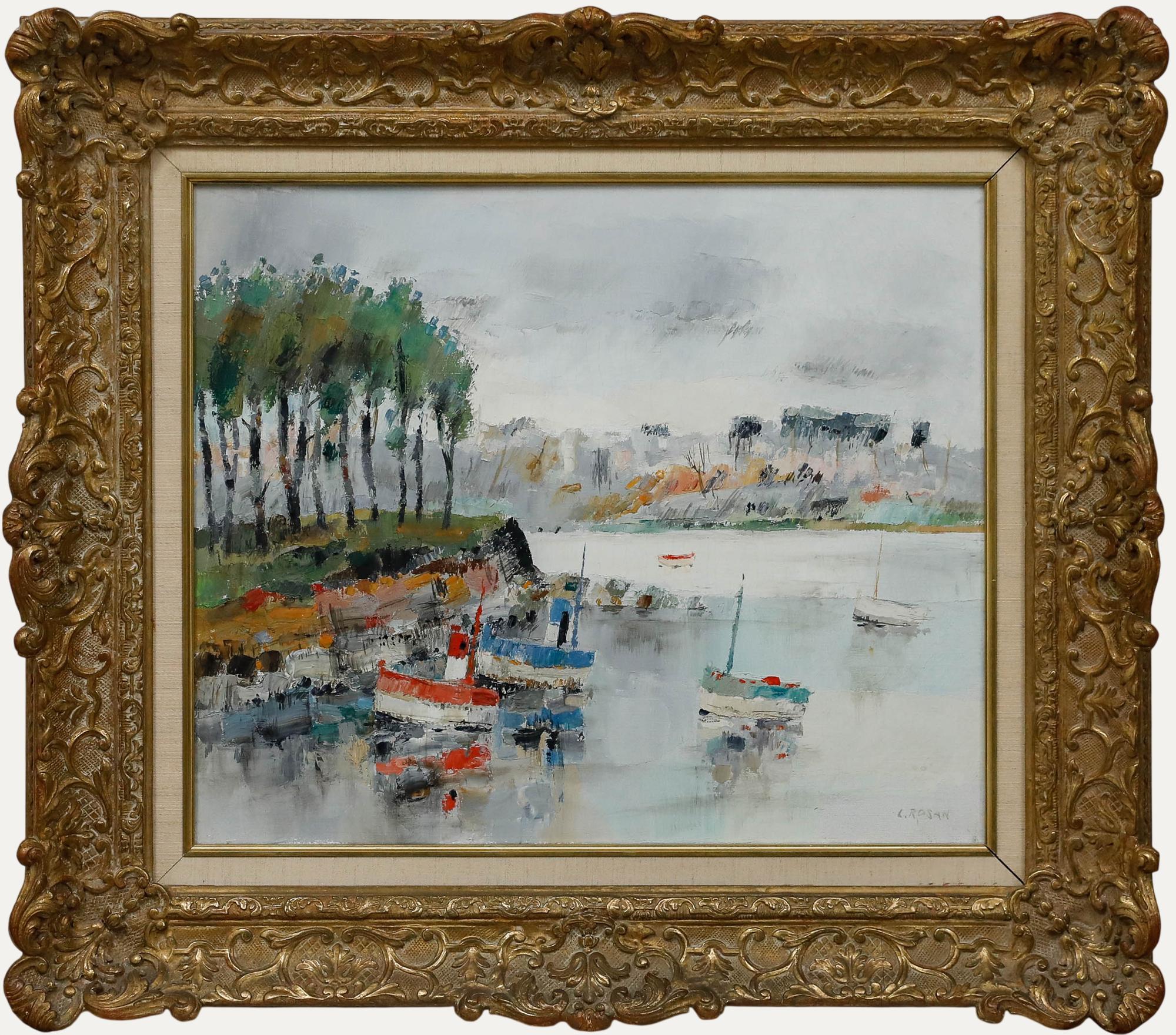 Louis Rosan (b.1926) - Mid 20th Century Oil, Sailboats