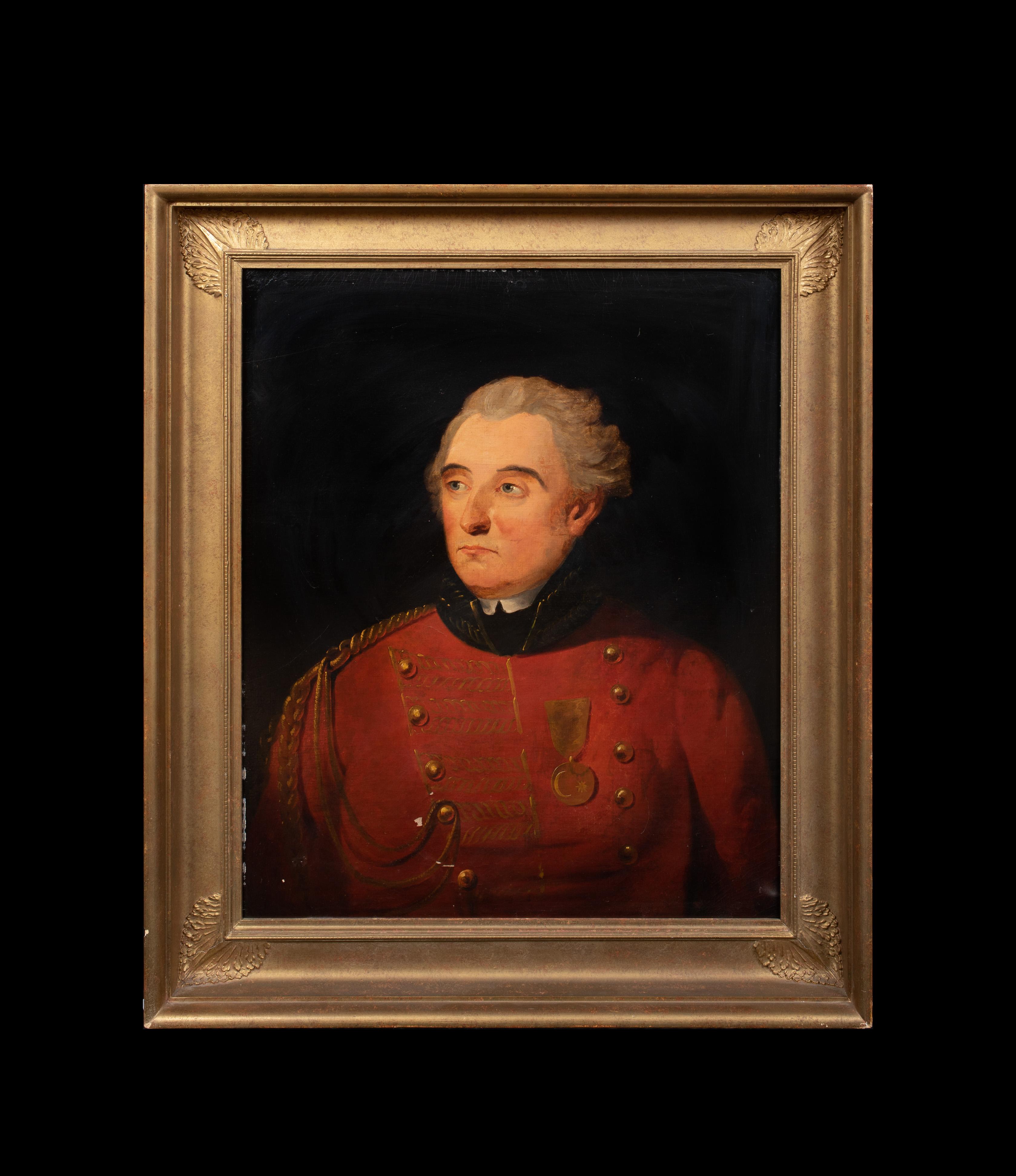 Lt. Le général Sir John Moore avec la médaille du sultan pour l'Égypte, 18e siècle - Painting de Unknown