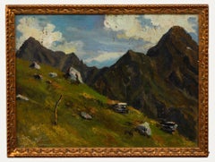 I.L.A. Sola - Olio del primo Novecento, Paesaggio alpino