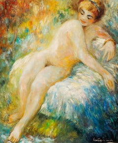Luc Ancia - Mid 20th Century Oil, Nu Assis
