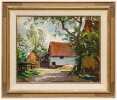 Luc De Decker (1907-1982) - Mid 20th Century Oil, The Farm Yard