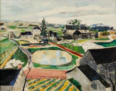 Lucienne Simon-Taugourddeau (b.1905) - French Mid 20th Century Oil, The Winery