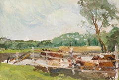Ludmila Zakharova (b.1951) - Framed Oil, Summer Landscape with Horses