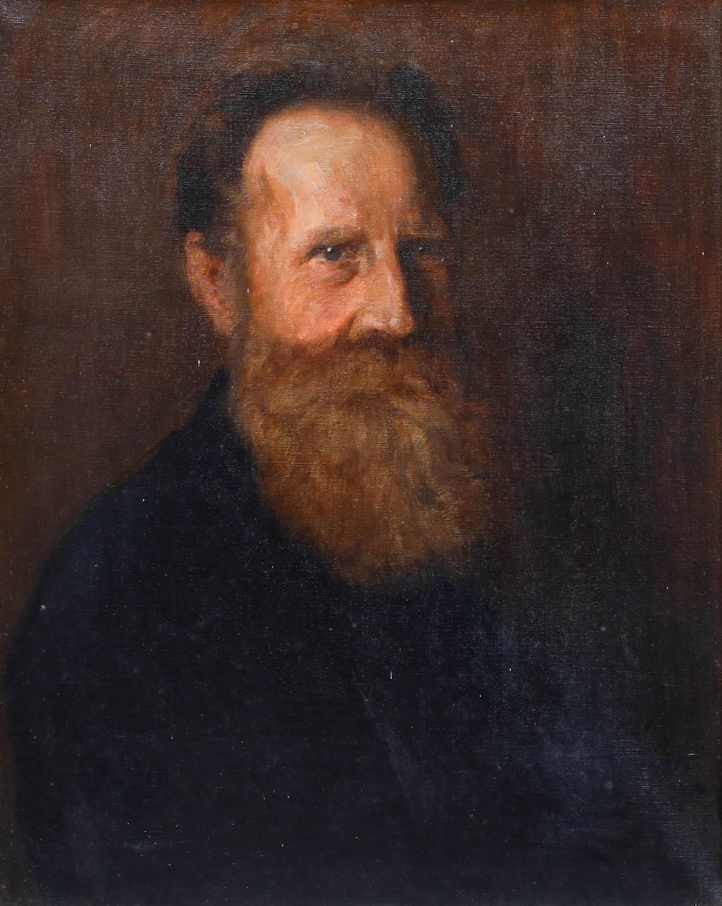 Ludwig Correggio (1846-1930) - Óleo de principios del siglo XX, Un caballero eduardiano - Painting de Unknown