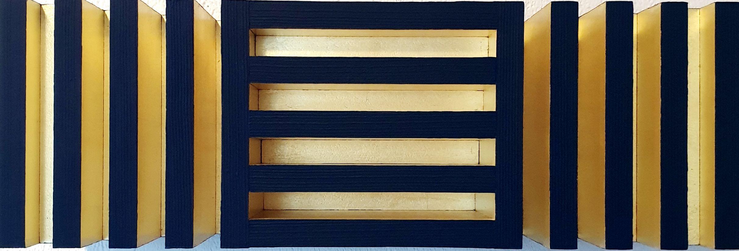 Unknown Abstract Sculpture - Luminosité changeante II - contemporary modern sculpture painting relief