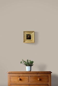 "Lute Player" 18th Century Dutch School, Signed oil on panel